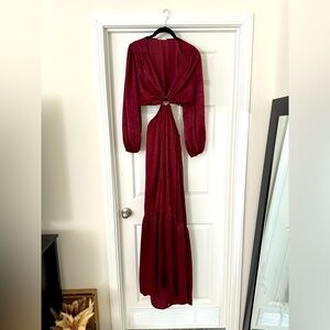 Elegant Red Evening Gown